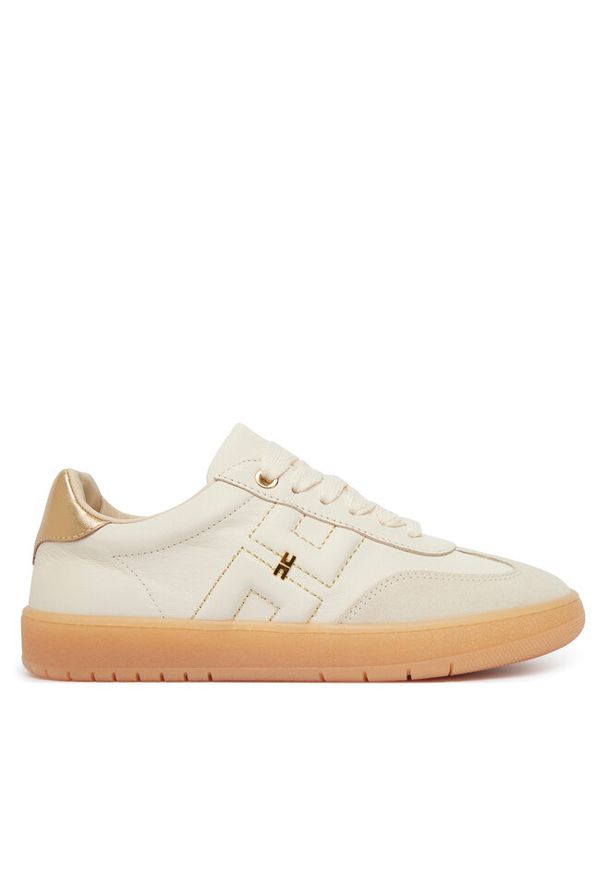 Sneakersy Elisabetta Franchi. Kolor: beżowy