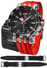 Zegarek męski Vostok Europe YN84-575A538SR czerwony. Kolor: czerwony #1