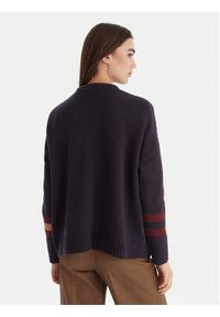 Weekend Max Mara Sweter Pavidi 2525366262 Granatowy Oversize. Kolor: niebieski. Materiał: wełna #3