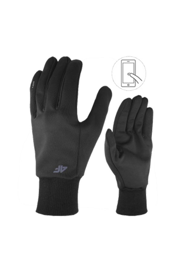 4f - Rękawice uniseks 4F. Kolor: czarny