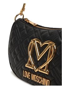 Love Moschino - LOVE MOSCHINO Torebka JC4301PP1NK1200A Czarny. Kolor: czarny. Materiał: skórzane