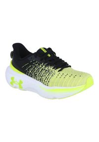 Buty do biegania męskie Under Armour Infinite Elite. Kolor: żółty, wielokolorowy. Materiał: materiał, syntetyk. Szerokość cholewki: normalna