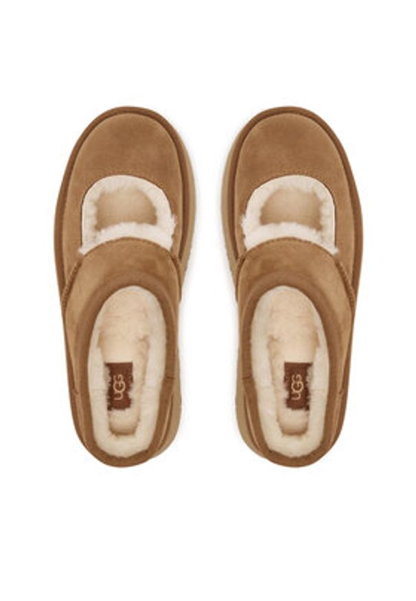 Ugg Śniegowce W Bea Mary Jane 1167612 Brązowy. Kolor: brązowy. Materiał: skóra