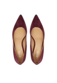 MICHAEL Michael Kors Szpilki Alina 40F5HNMP1S Bordowy. Kolor: czerwony. Materiał: zamsz, skóra. Obcas: na szpilce #6