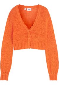 bonprix - Sweter rozpinany dziewczęcy. Kolor: pomarańczowy #1