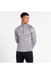 DARE 2B - Męska bluza rowerowa z długim rękawem i suwakiem Accelerate. Kolor: szary. Materiał: poliester, jersey, elastan. Długość rękawa: długi rękaw. Długość: długie. Sport: kolarstwo