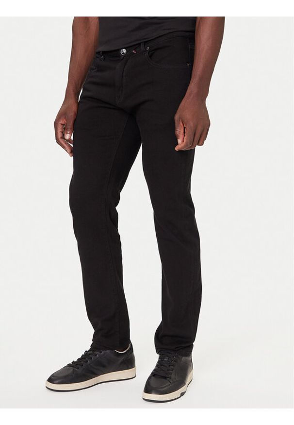 PAUL & SHARK - Paul&Shark Jeansy 15314106 Czarny Straight Fit. Kolor: czarny