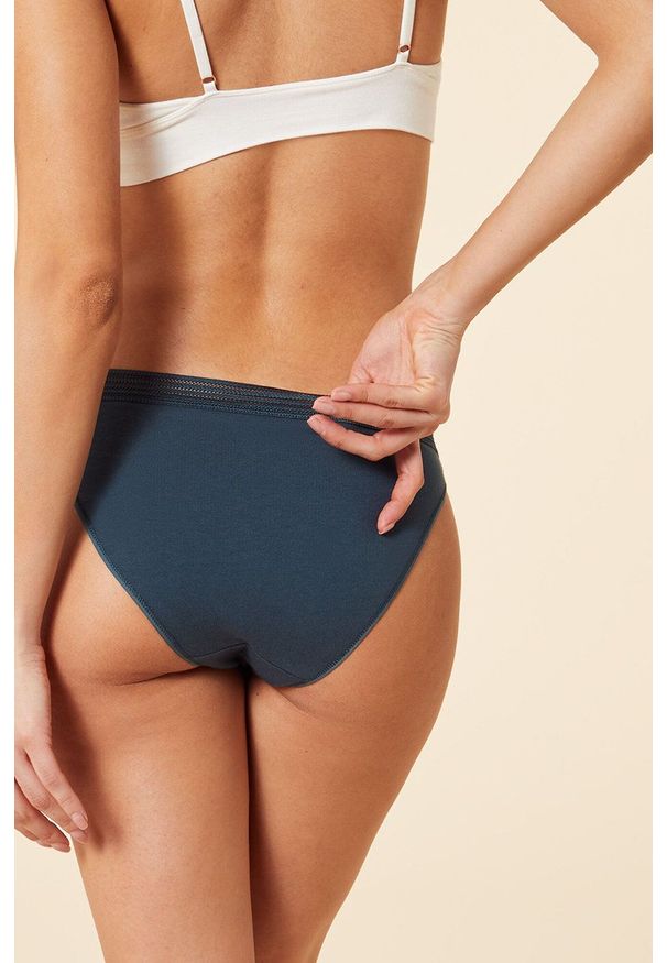 Etam figi Jacky (3-pack) kolor zielony. Kolor: zielony