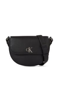 Torebka Calvin Klein Jeans Minimal Monogram Saddle Bag22 T K60K611226 Black BDS. Kolor: czarny