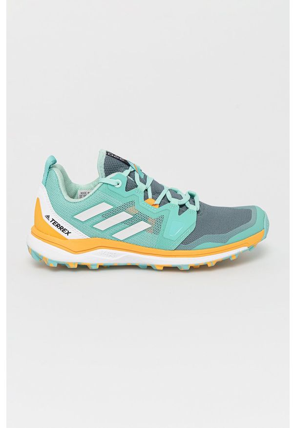 adidas Performance - Buty Terrex Agravic. Nosek buta: okrągły. Zapięcie: sznurówki. Kolor: turkusowy. Materiał: guma