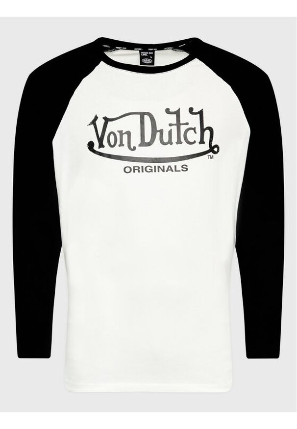 Von Dutch Longsleeve Lane 6 324 009 Biały Relaxed Fit. Kolor: biały. Materiał: bawełna. Długość rękawa: długi rękaw