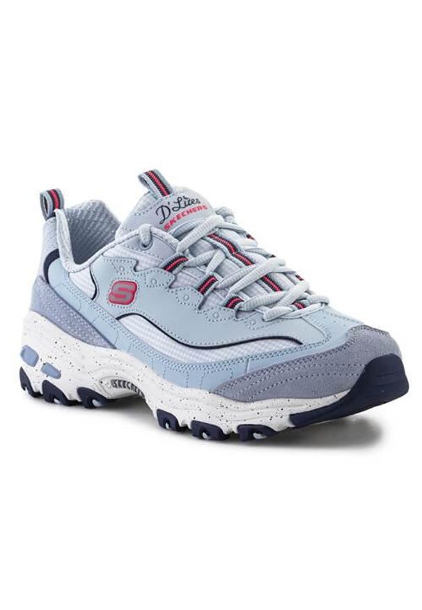 skechers - Buty do chodzenia damskie Skechers 149589LBMT. Zapięcie: sznurówki. Kolor: wielokolorowy, niebieski. Materiał: materiał, syntetyk, tkanina. Szerokość cholewki: normalna. Sport: turystyka piesza