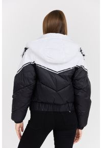 Karl Lagerfeld - KARL LAGERFELD Czarna damska kurtka Colorblock Padded Jacket, Rozmiar S. Kolor: czarny. Materiał: poliamid, syntetyk. Długość rękawa: długi rękaw. Długość: długie #4