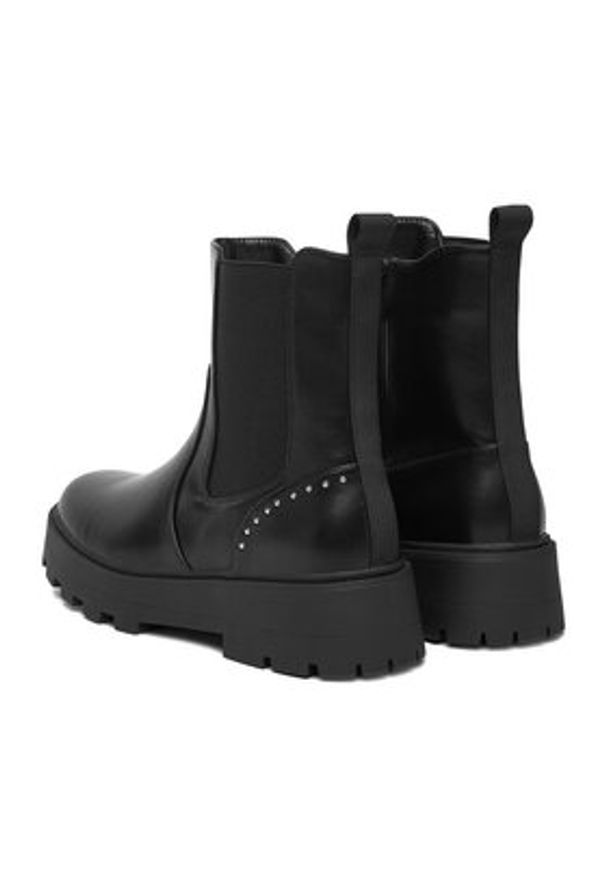 DeeZee Botki HX22086-60 Czarny. Kolor: czarny. Materiał: materiał, skóra