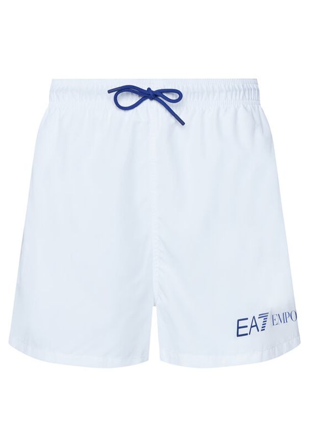 EA7 Emporio Armani Szorty kąpielowe 7M002000 AF13049 M0304 Biały Regular Fit. Kolor: biały. Materiał: syntetyk