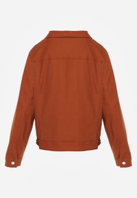 Born2be - Brązowa Bawełniana Kurtka Jeansowa Perimea. Kolor: brązowy. Materiał: bawełna, jeans #2