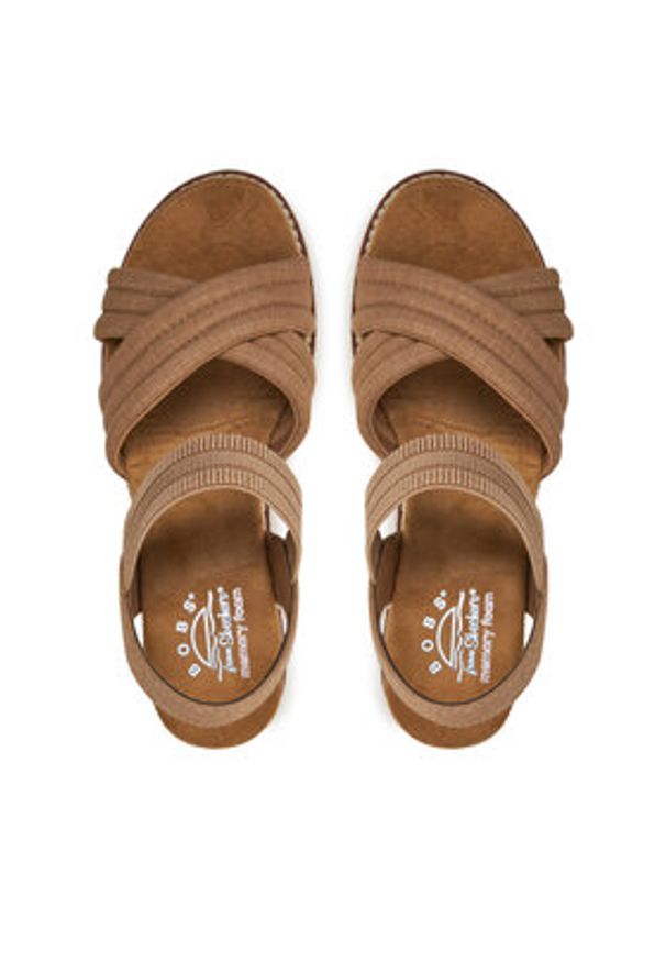 skechers - Skechers Espadryle Desert Chill-Sweet Crossing 114685/TAN Brązowy. Kolor: brązowy. Materiał: materiał