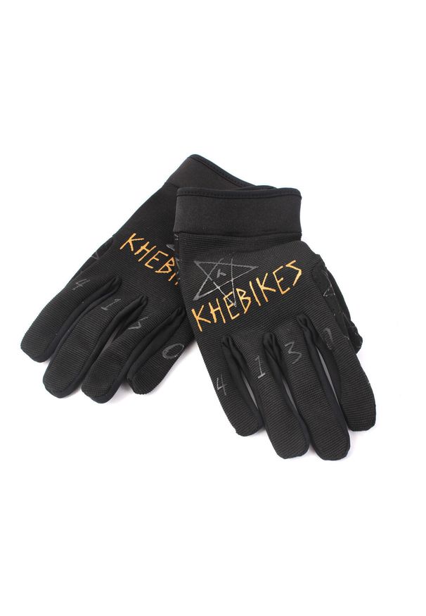 KHEBIKES - Rękawice Bmx 4130 Kids Black M Khebikes. Kolor: czarny
