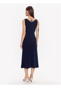DKNY Sukienka koktajlowa Cowl Neck Sleeveless DD3C3620 Granatowy Regular Fit. Kolor: niebieski. Materiał: syntetyk. Styl: wizytowy #4