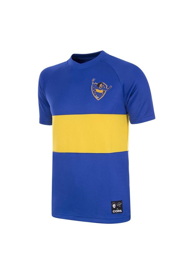 COPA FOOTBALL - Maradona x COPA Camisola de Futebol Retro Boca 1981 - 82. Kolor: niebieski. Sport: piłka nożna