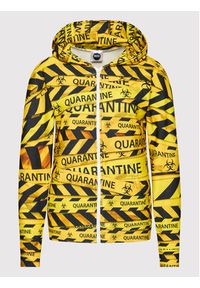 Mr. GUGU & Miss GO Bluza Unisex Quarantine Żółty Regular Fit. Kolor: żółty. Materiał: syntetyk #4