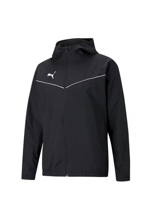 Puma - Męska Kurtka Na Każdą Pogodę Team Rise. Kolor: czarny