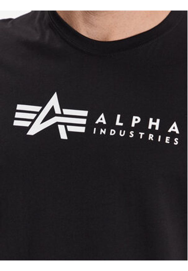 Alpha Industries Komplet t-shirtów Alpha Label 118534 Czarny Regular Fit. Kolor: czarny. Materiał: bawełna