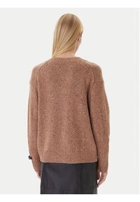 Calvin Klein Jeans Sweter Chunky LV044D328G Brązowy Regular Fit. Kolor: brązowy. Materiał: syntetyk #3