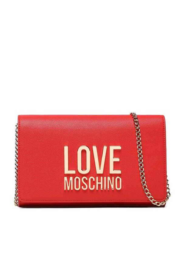 Love Moschino - LOVE MOSCHINO Torebka JC4127PP1HLI0500 Czerwony. Kolor: czerwony. Materiał: skórzane