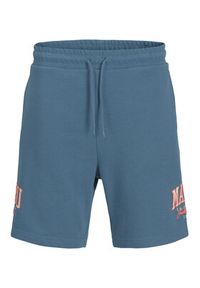 Jack & Jones - Jack&Jones Szorty sportowe Kane Detroit 12268773 Niebieski Relaxed Fit. Kolor: niebieski. Materiał: bawełna. Styl: sportowy