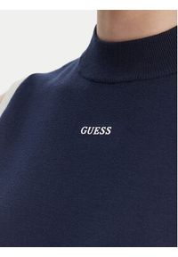 Guess Sweter 181078 Niebieski Classic Fit. Kolor: niebieski. Materiał: syntetyk #5