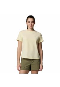 columbia - Koszulka damska Columbia Sun Trek Short Sleeve II Tee z krótkim rękawem. Kolor: żółty. Długość rękawa: krótki rękaw. Długość: krótkie
