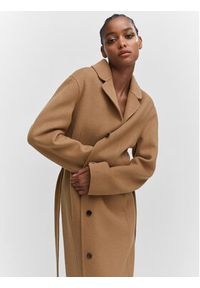 mango - Mango Płaszcz przejściowy Ranch 57006721 Brązowy Regular Fit. Kolor: brązowy. Materiał: syntetyk #5