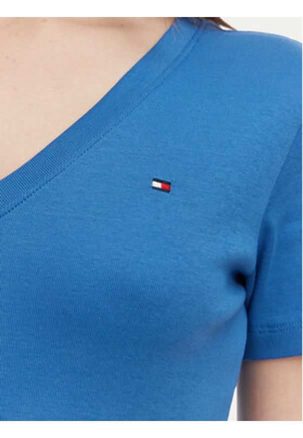 TOMMY HILFIGER - Tommy Hilfiger T-Shirt New Cody WW0WW40584 Niebieski Slim Fit. Kolor: niebieski. Materiał: bawełna