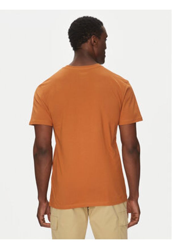 Quiksilver T-Shirt EQYZT08040 Brązowy Regular Fit. Kolor: brązowy. Materiał: bawełna