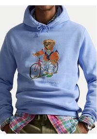 Polo Ralph Lauren Bluza 710B14614001 Błękitny Regular Fit. Typ kołnierza: polo. Kolor: niebieski. Materiał: bawełna #3