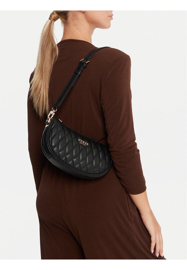 Guess Torebka HWQG81 22720 Czarny. Kolor: czarny. Materiał: skórzane