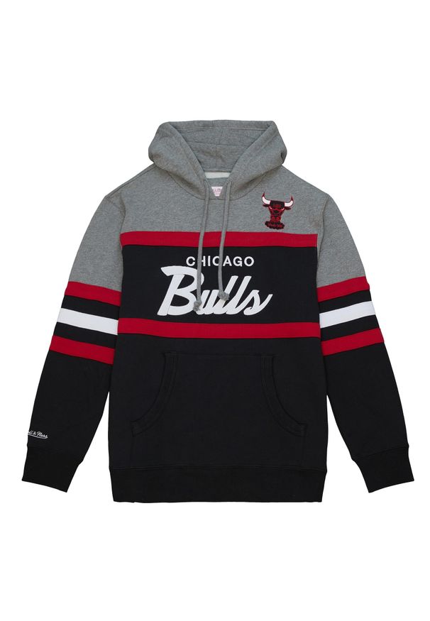 Mitchell & Ness - Bluza z kapturem Chicago Bulls Headcoach. Typ kołnierza: kaptur. Kolor: czarny. Sport: koszykówka