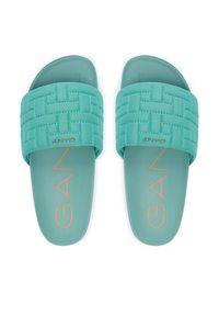 GANT - Gant Klapki 30507939 Turkusowy. Kolor: turkusowy. Materiał: materiał #3