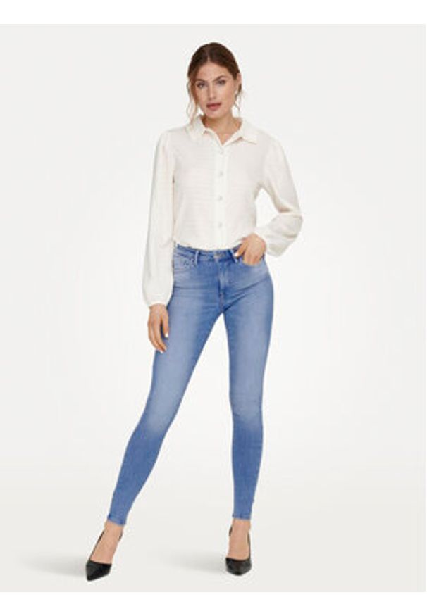 only - ONLY Jeansy Power 15250273 Niebieski Skinny Fit. Kolor: niebieski