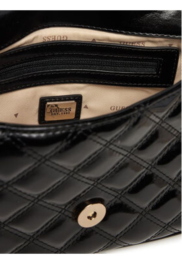 Guess Torebka Giully II HWTG96 73190 Czarny. Kolor: czarny. Materiał: skórzane