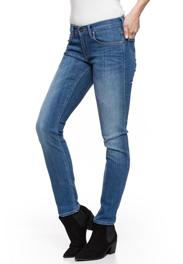 Lee - SPODNIE DAMSKIE LEE JADE BLUE MONDAY L331PFVJ. Wzór: aplikacja. Styl: elegancki