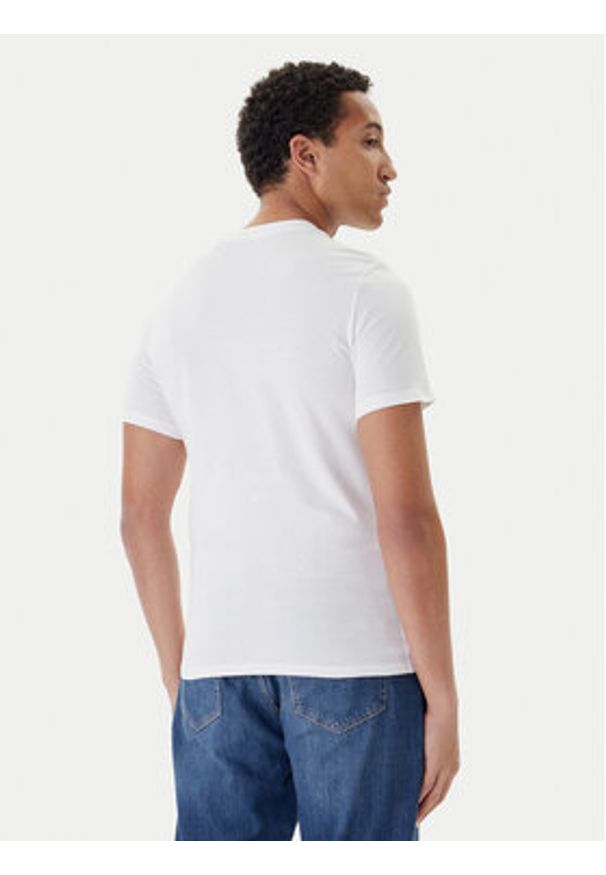 Guess T-Shirt M2YI72 I3Z14 Biały Slim Fit. Kolor: biały. Materiał: bawełna