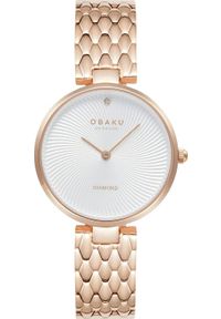 Zegarek OBAKU Zegarek damski Obaku Denmark V256LXVISV różowe złoto. Kolor: złoty, wielokolorowy, różowy #1