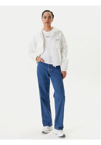 Tommy Jeans Wiatrówka Jacquard DW0DW20952 Écru Relaxed Fit. Materiał: syntetyk #6