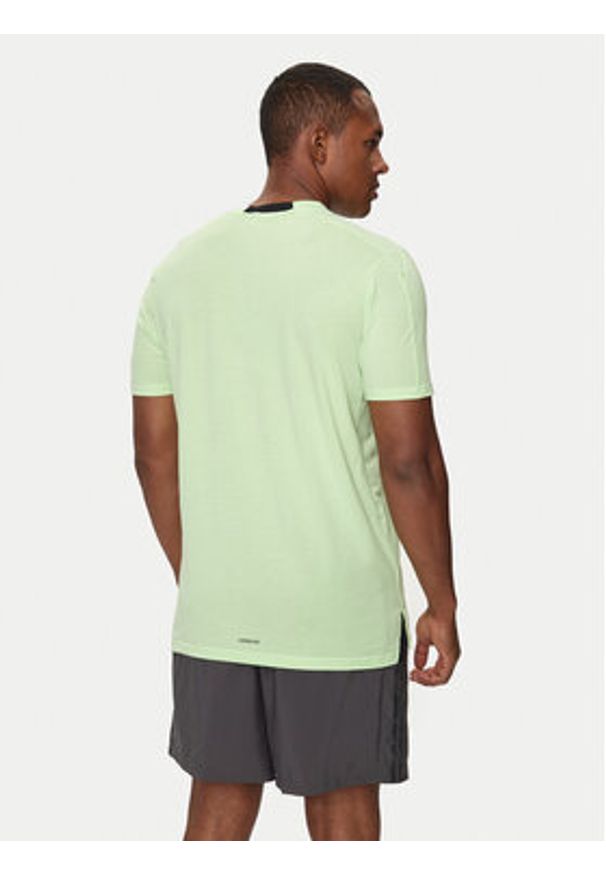 Adidas - adidas Koszulka techniczna Designed for Training IS3813 Zielony Slim Fit. Kolor: zielony. Materiał: syntetyk