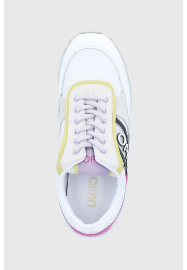Liu Jo Buty Wonder Up 03 kolor biały na płaskiej podeszwie. Nosek buta: okrągły. Zapięcie: sznurówki. Kolor: biały. Obcas: na płaskiej podeszwie