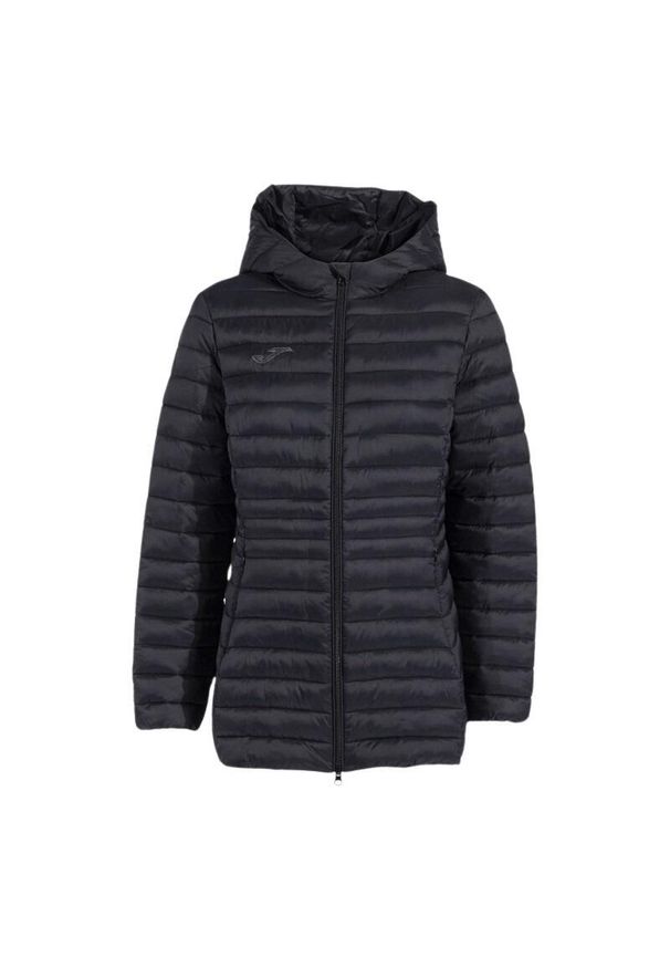 Damska kurtka z kapturem Joma Urban V. Typ kołnierza: kaptur. Kolor: czarny. Materiał: poliamid. Sport: fitness, turystyka piesza