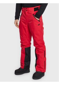 4f - 4F Spodnie narciarskie H4Z22-SPMN006 Czerwony Regular Fit. Kolor: czerwony. Materiał: syntetyk. Sport: narciarstwo #1