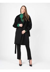 Silvian Heach Płaszcz | PGA22159CP | Kobieta | Czarny. Okazja: na co dzień. Kolor: czarny. Materiał: poliester, wełna. Styl: casual #4